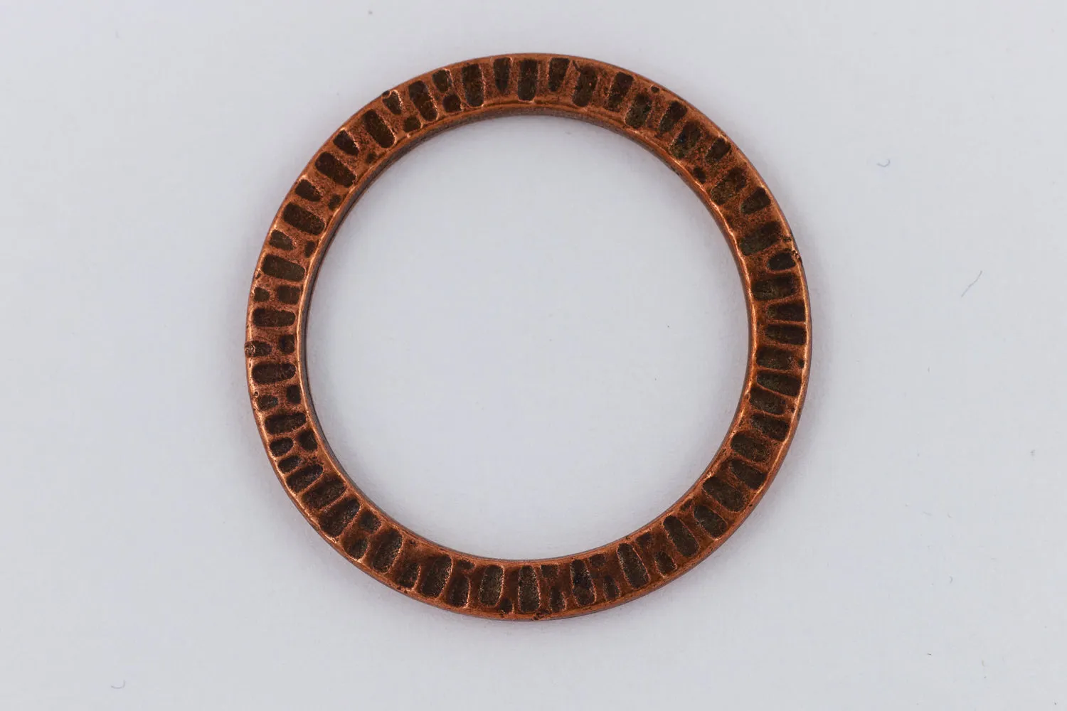 1 1/4" Antique Copper TierraCast Pewter Radiant Ring (10 Pcs) #CK480