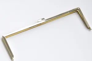 11" Light Gold Purse Frame 30cm x 9.5cm