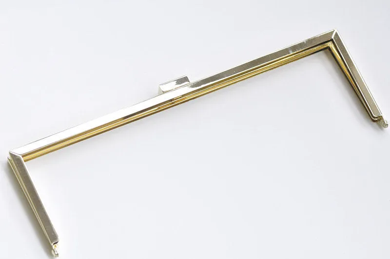 11" Light Gold Purse Frame 30cm x 9.5cm