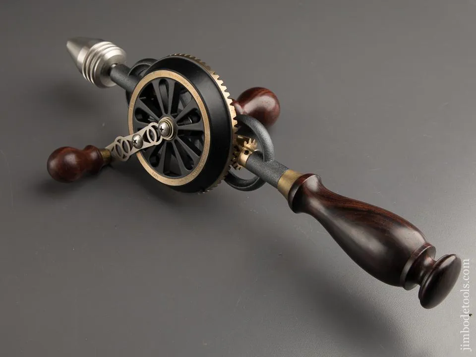 1998 BRIDGE CITY TOOL WORKS CT-6 Hand Drill in Original Walnut Presentation Box - 87385