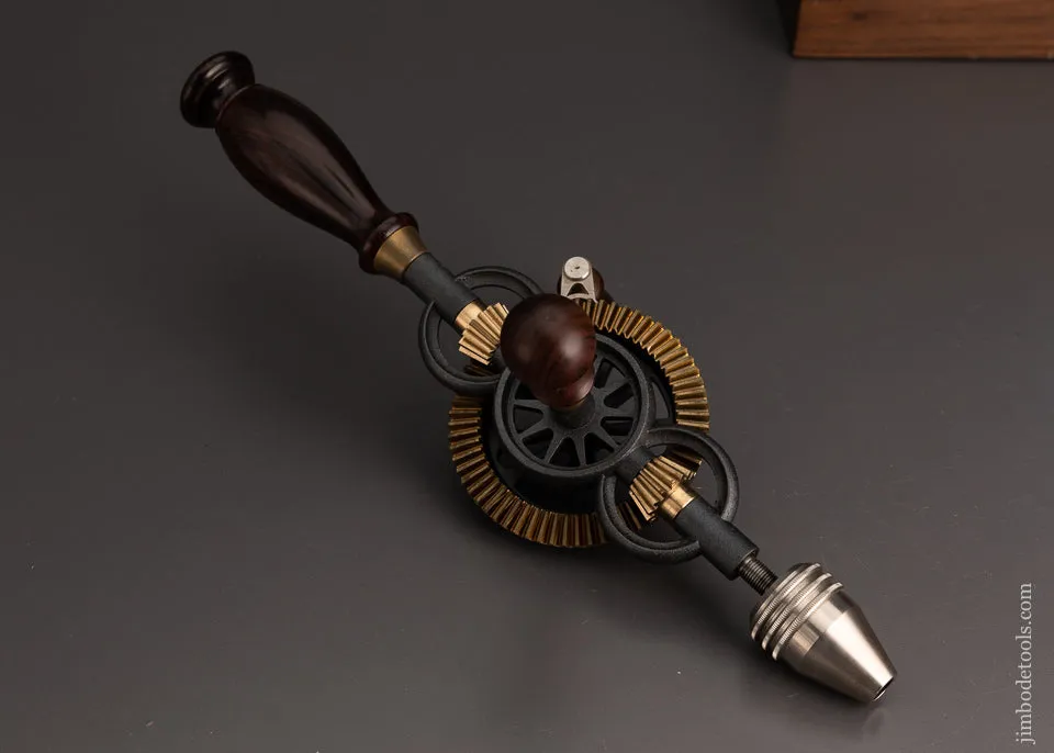 1998 BRIDGE CITY TOOL WORKS CT-6 Rosewood Hand Drill Dead Mint in Original Presentation Box - 103626 - AS OF JULY 4