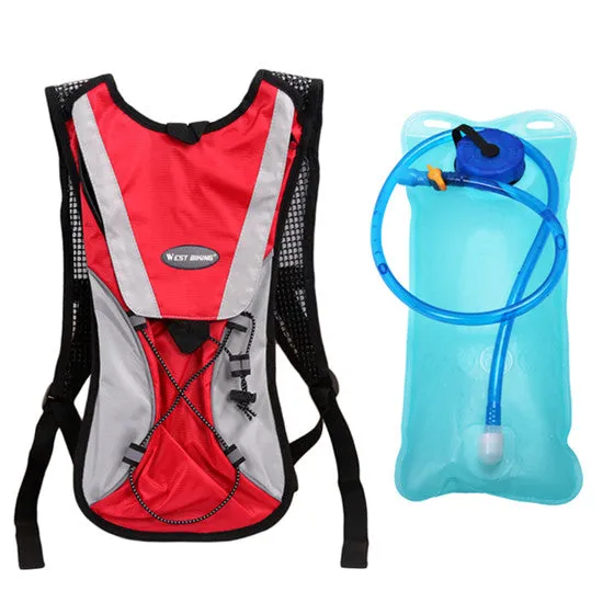 2L TPU Bicycle Cycling Climbing Camping Hiking Outdoor Sports Mouth Water Bladder Pack Backpack Bag Hydration