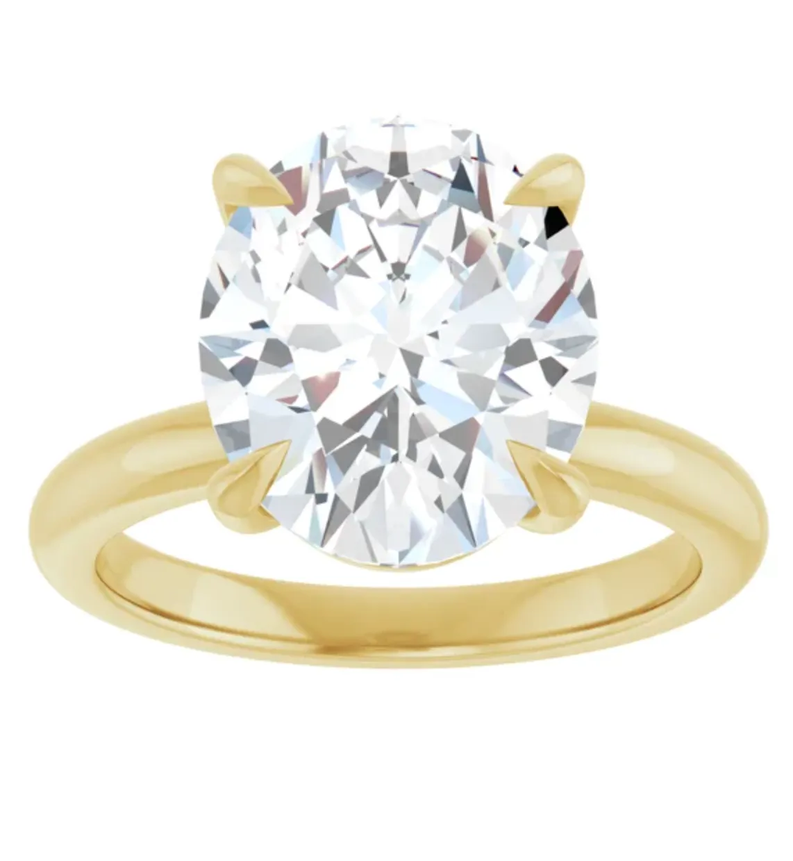 5ct. Oval Moissanite Ring