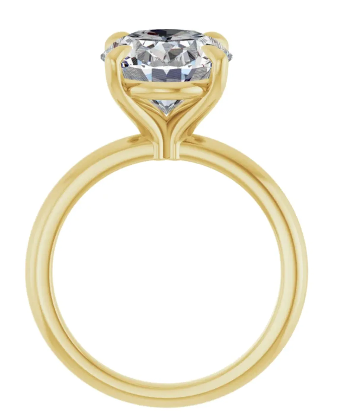 5ct. Oval Moissanite Ring
