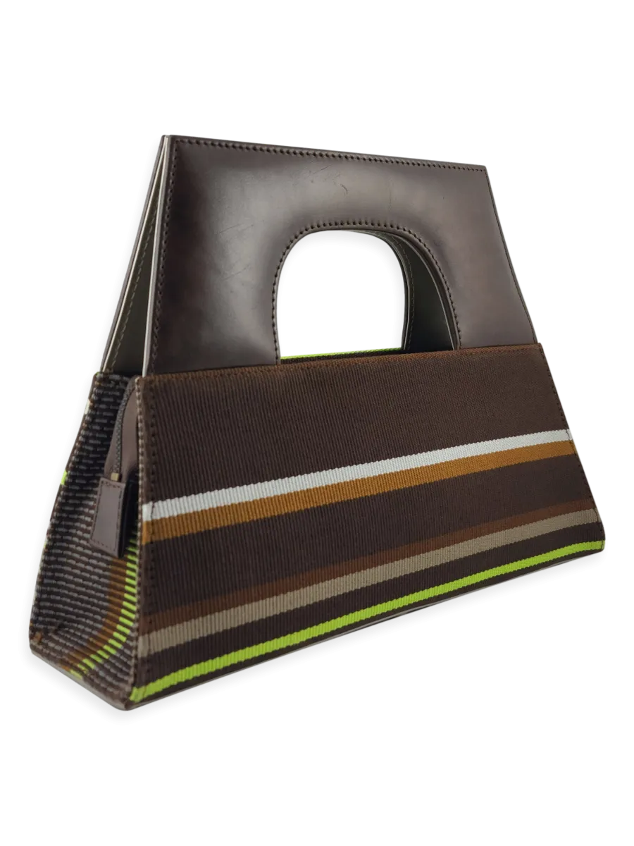 A-Chica Handbag Brown Lime 05