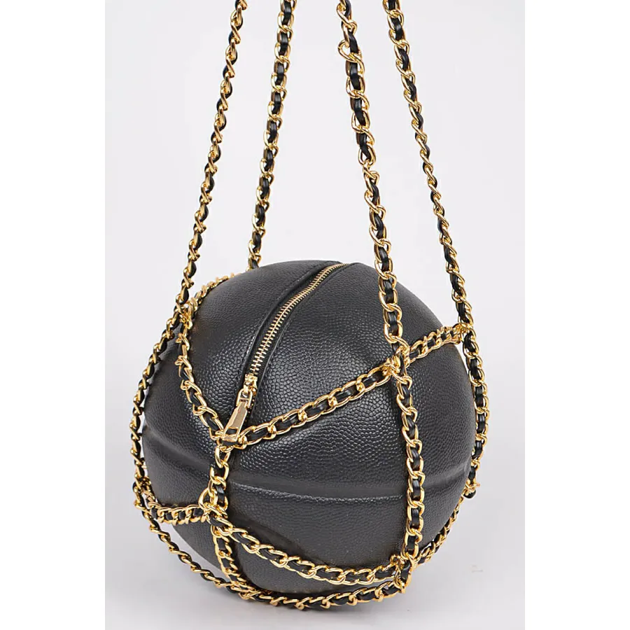 Basketball Purse with Chain Handles