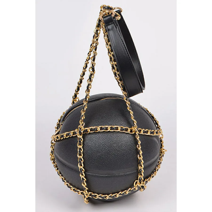 Basketball Purse with Chain Handles