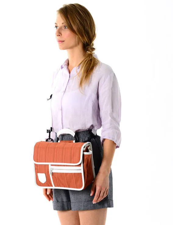 Bike Handlebar Bag satchel classic maroon
