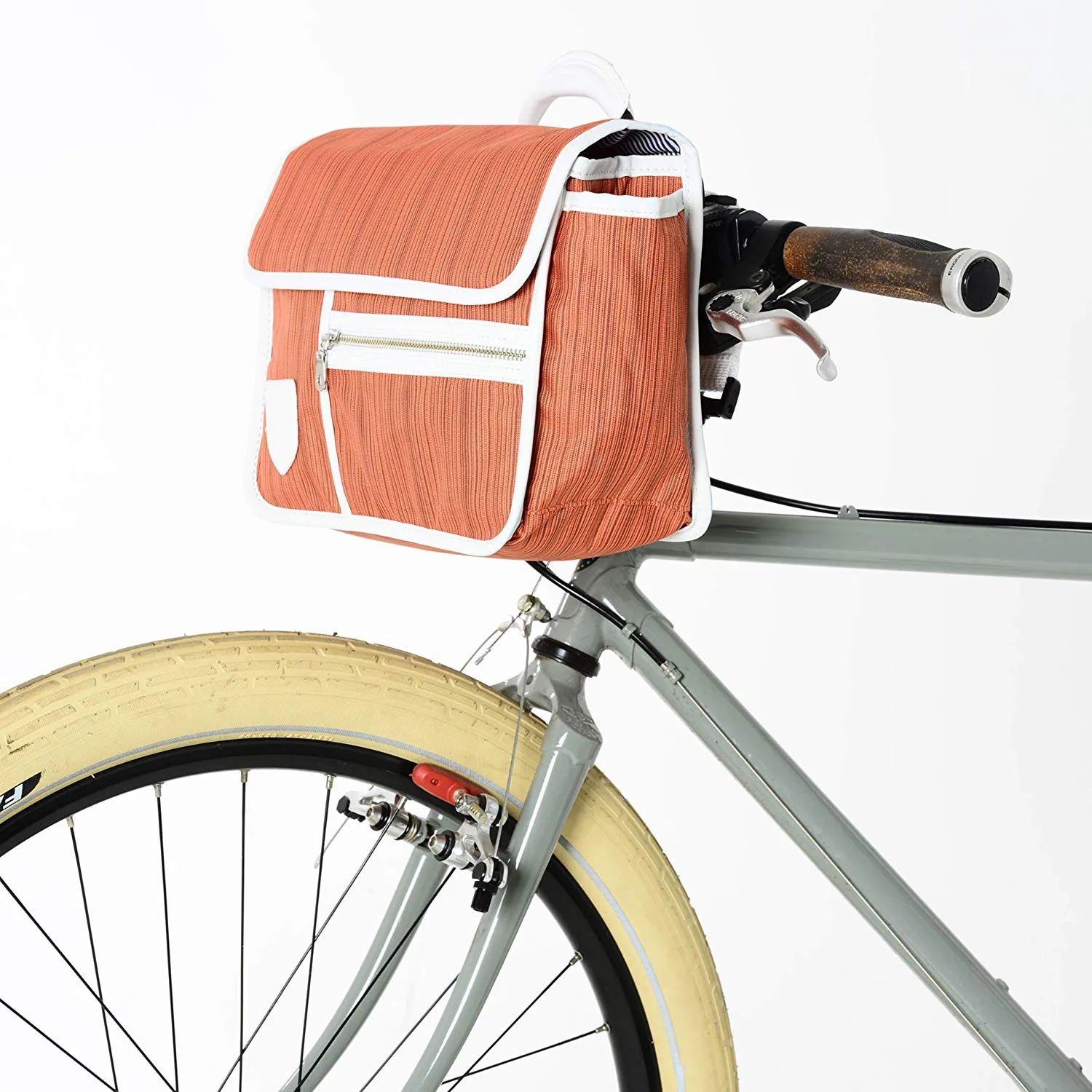 Bike Handlebar Bag satchel classic maroon