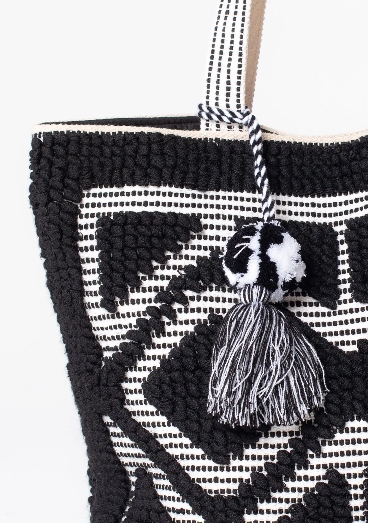 Boho Diamond Pattern Picnic Tote