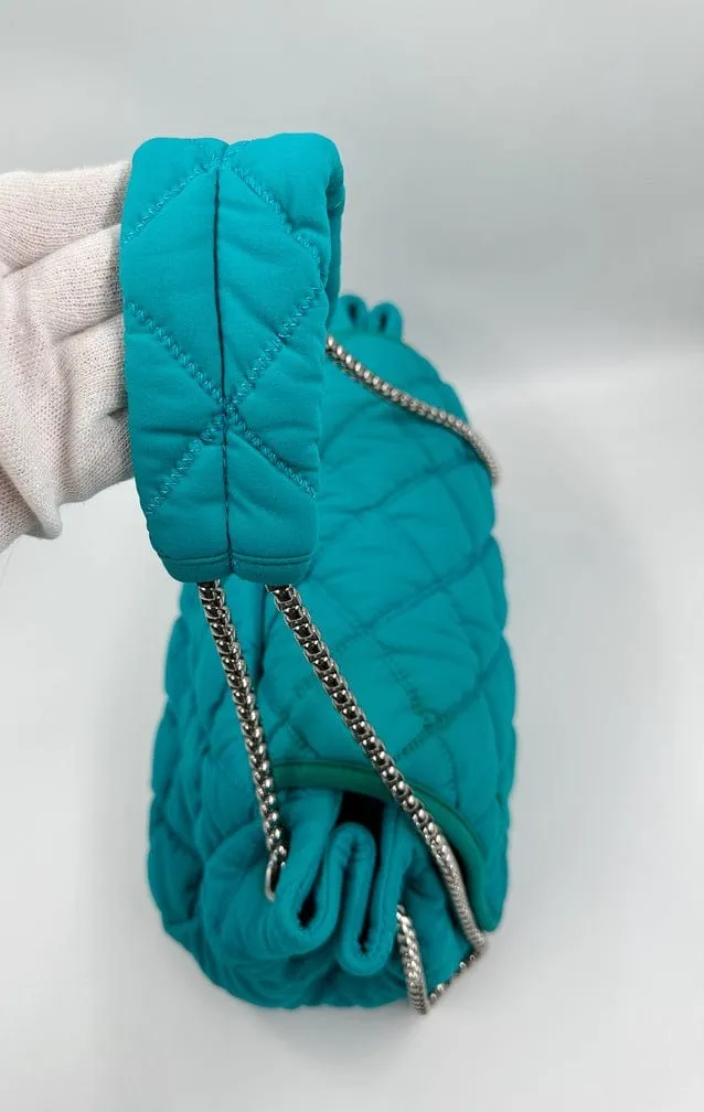 Chanel Bubble Quilted Shoulder Bag - Turquoise Blue