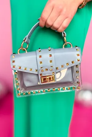 Clear 2 In 1 Studded Clutch Purse *FINAL SALE*