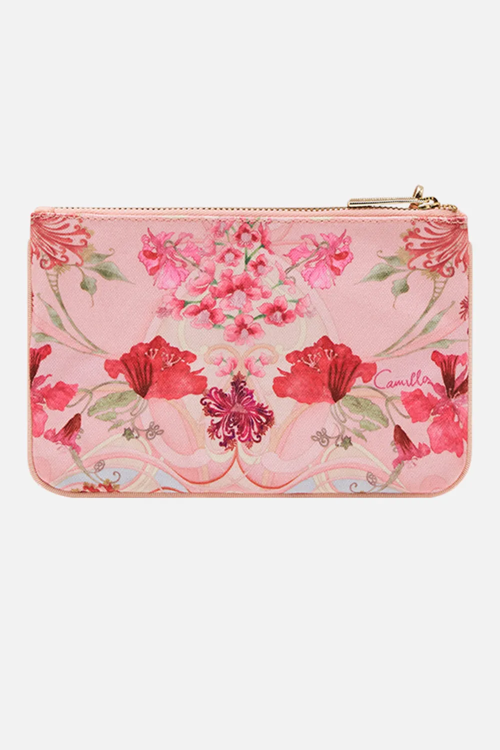 COIN AND PHONE PURSE BLOSSOMS AND BRUSHSTROKES