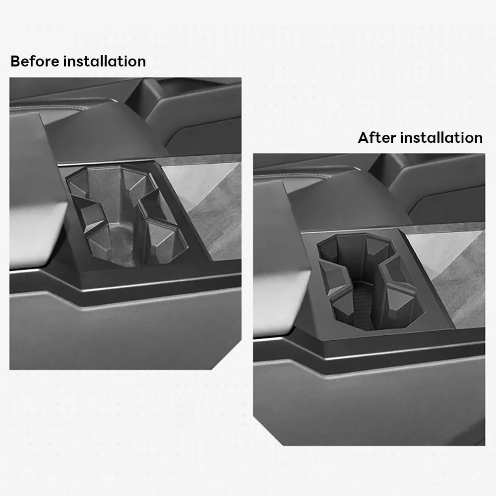Compatible with Tesla Cybertruck 2024 Silicone Drink Organizer Holder Insert