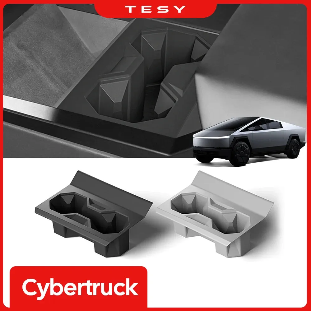 Compatible with Tesla Cybertruck 2024 Silicone Drink Organizer Holder Insert