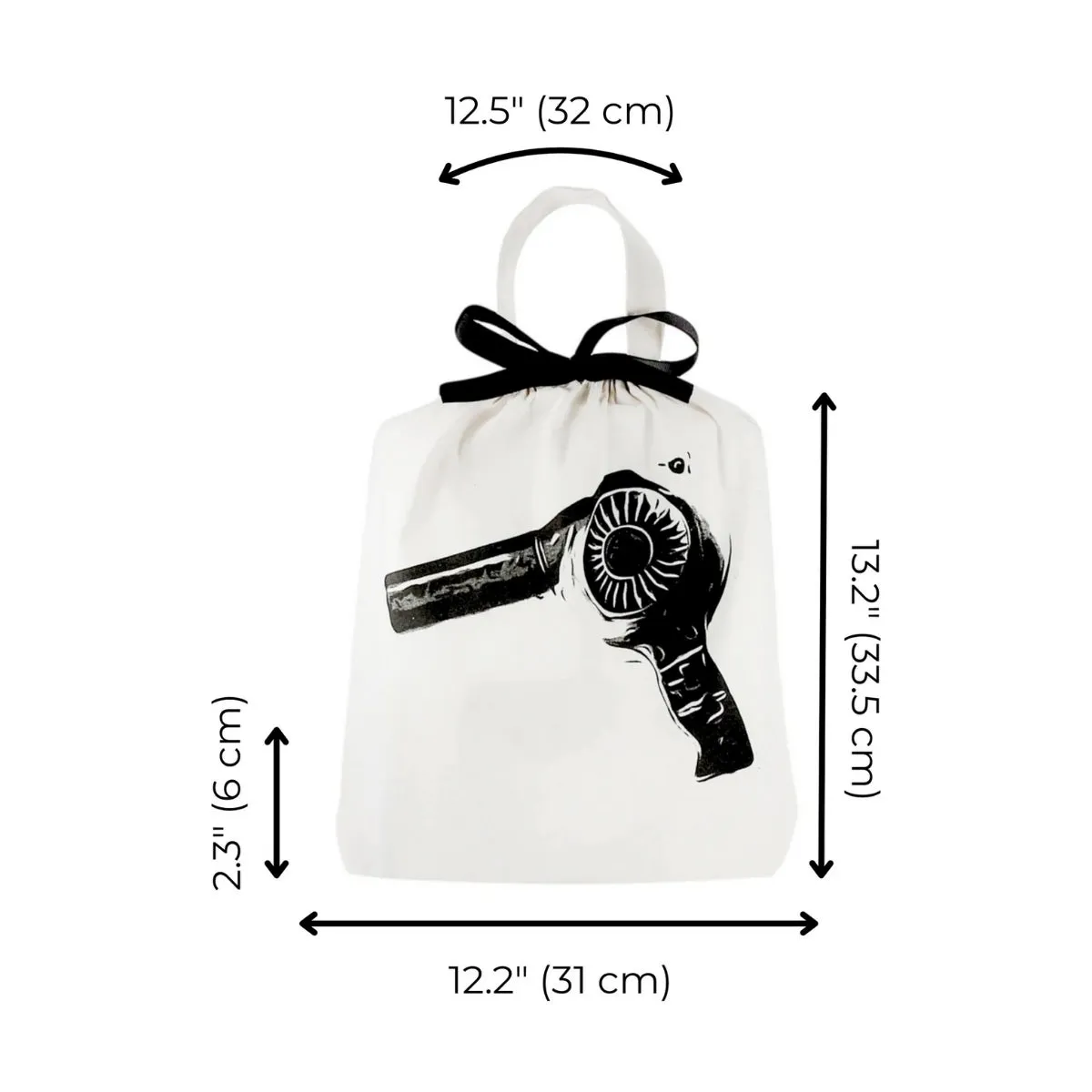 Cream Hairdryer Packing Bag