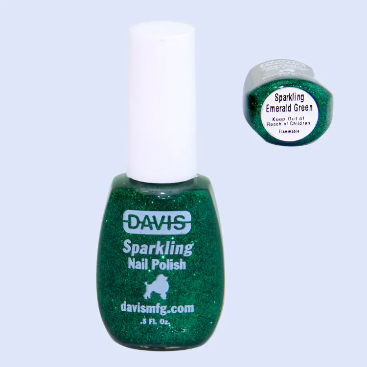 Davis Nail Polish - Sparkling Emerald Green