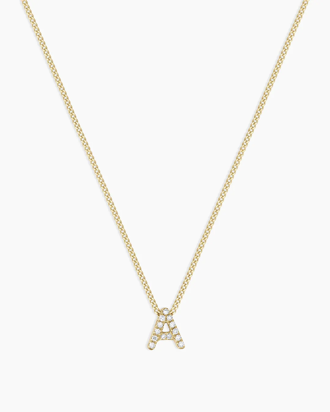 Diamond Alphabet Necklace