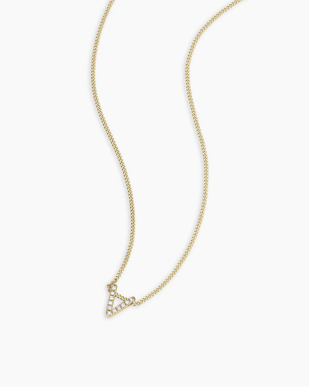 Diamond Alphabet Necklace