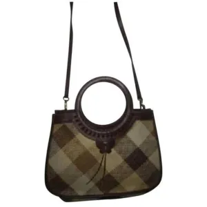 Etienne Aigner Vintage Tan Camel Wicker 2-Way