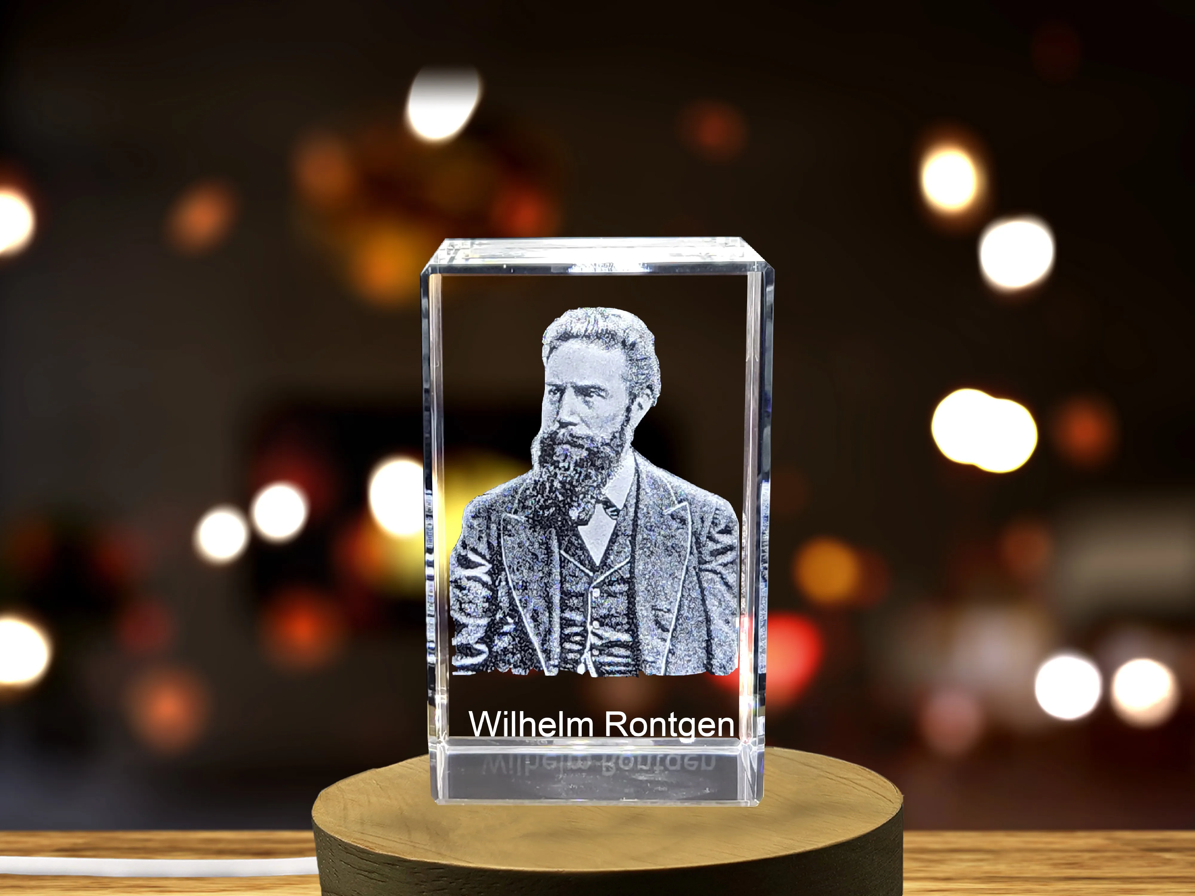 Exquisite Crystal Tribute to X-Ray Pioneer Wilhelm Röntgen