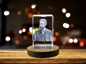 Exquisite Crystal Tribute to X-Ray Pioneer Wilhelm Röntgen