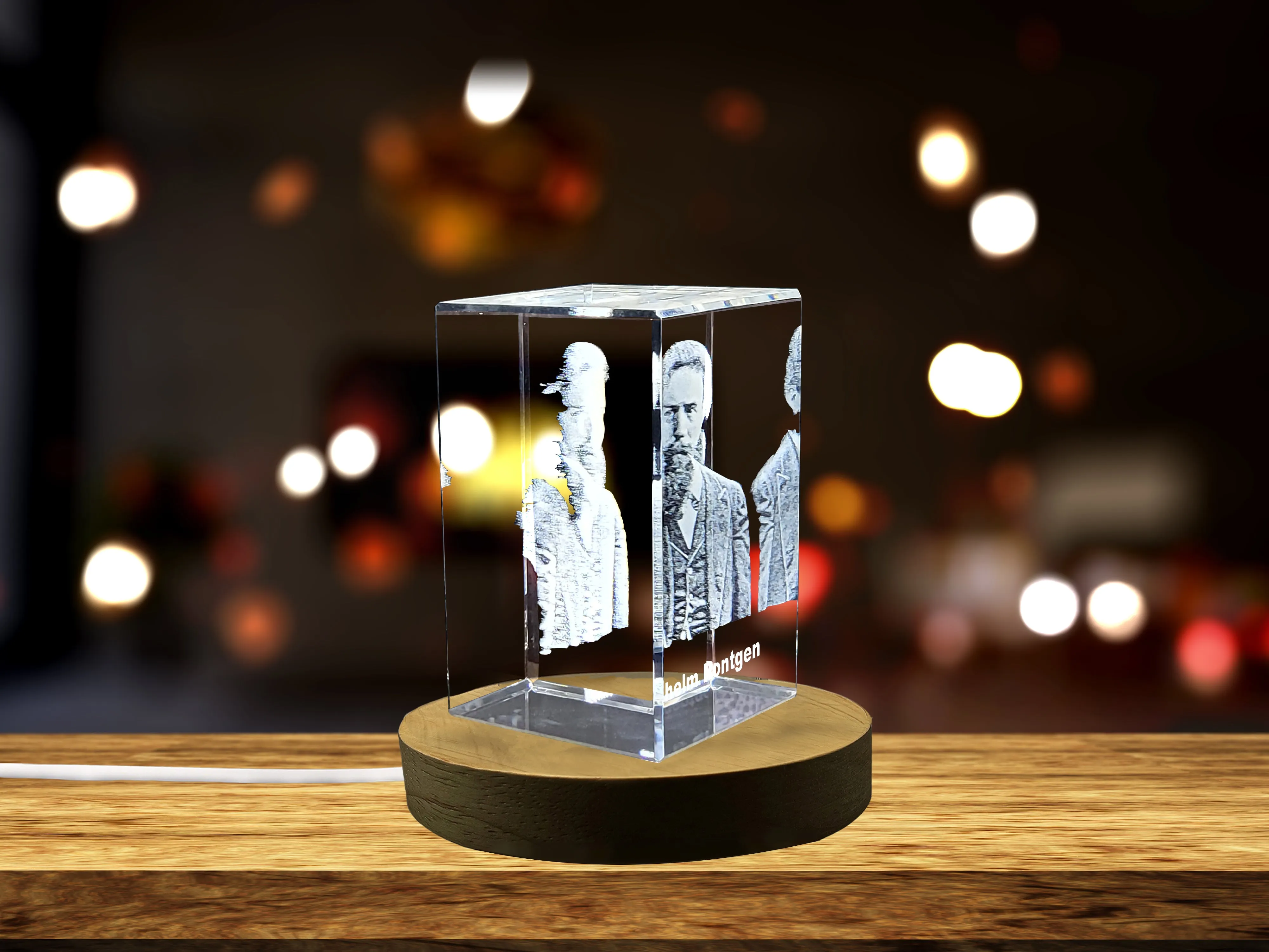 Exquisite Crystal Tribute to X-Ray Pioneer Wilhelm Röntgen