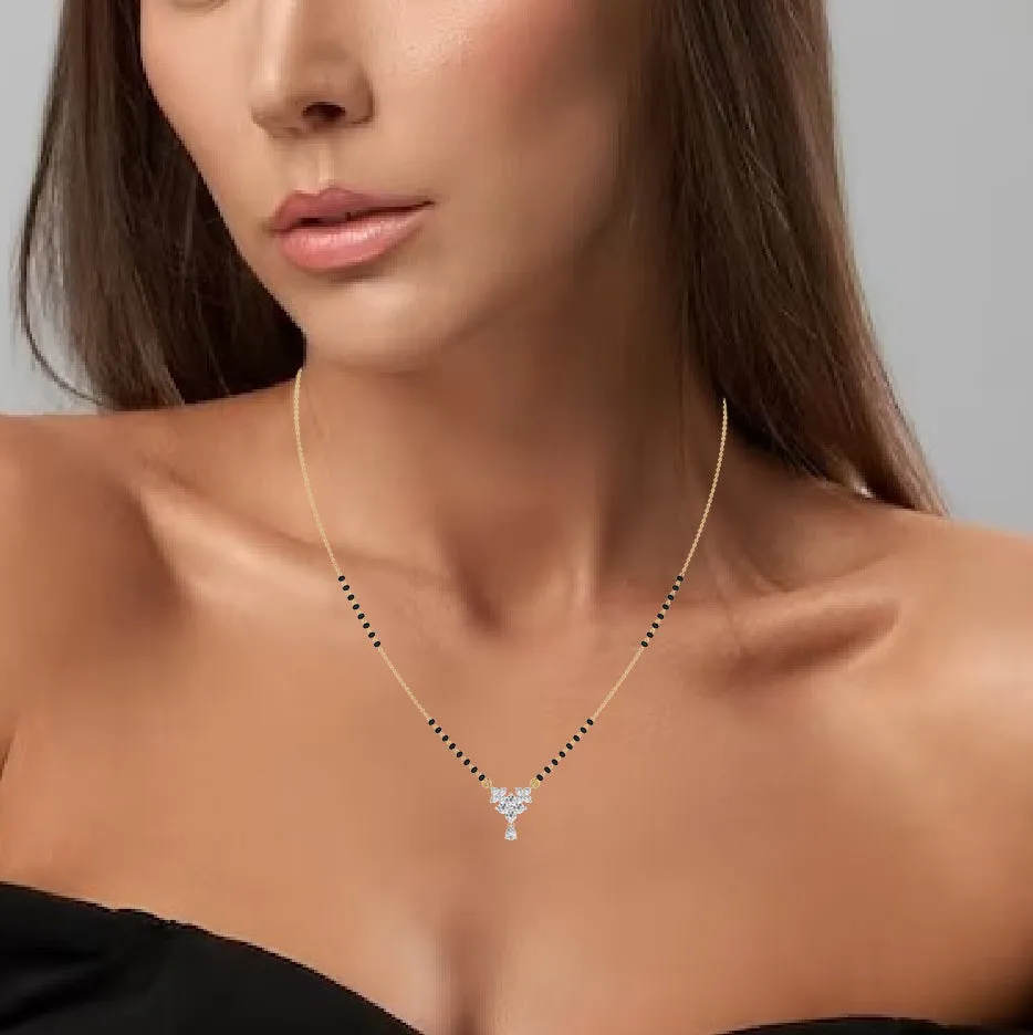Exquisite Diamond Gold Mangalsutra