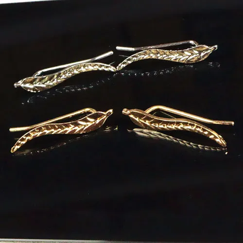 Exquisite Gold Color Leaf Earrings