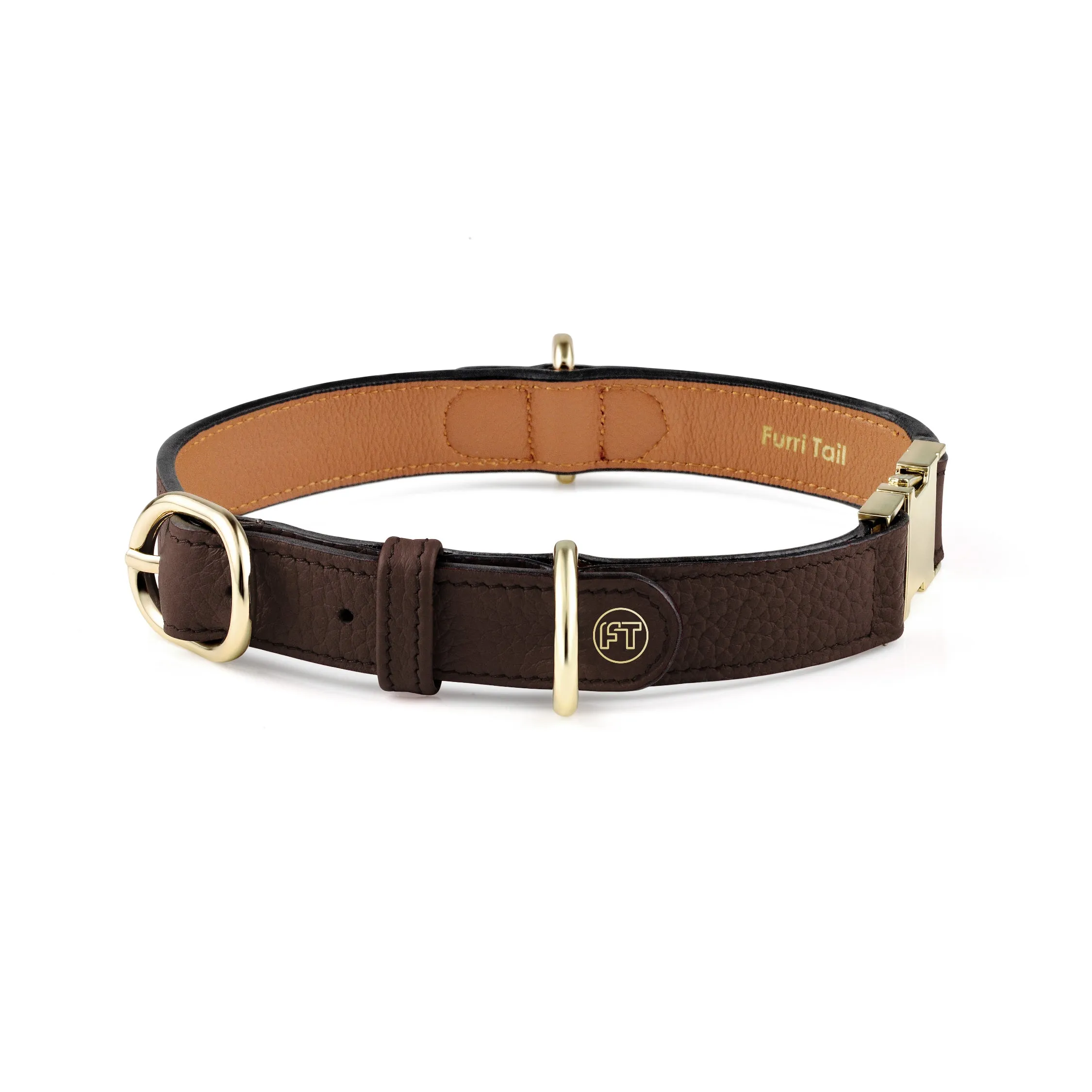 Exquisite Leather Dog Leash - Cognac