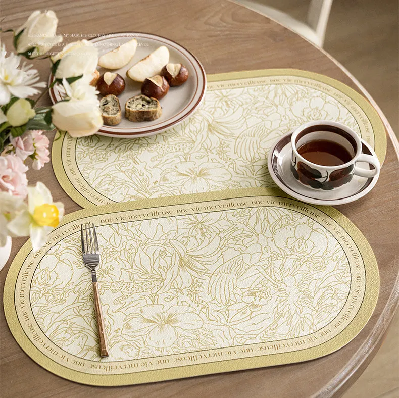 Exquisite Natural Pattern Placemats (Set Of 2)