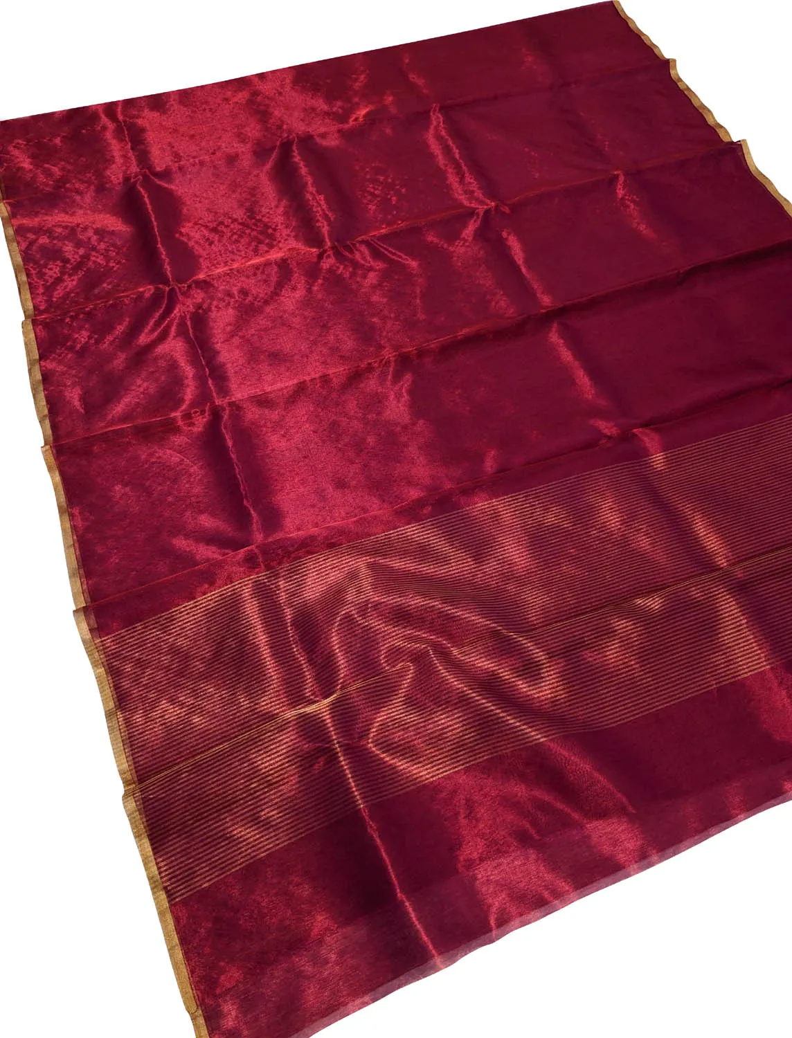 Exquisite Pink Chanderi Handloom Pure Silk Saree