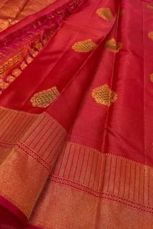 Exquisite Pink Kanjeevaram Silk Saree