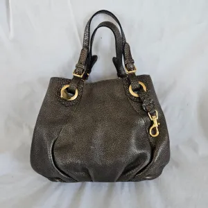 Fendi Ancient Gold Leather Selleria Pomodorino Large Bag