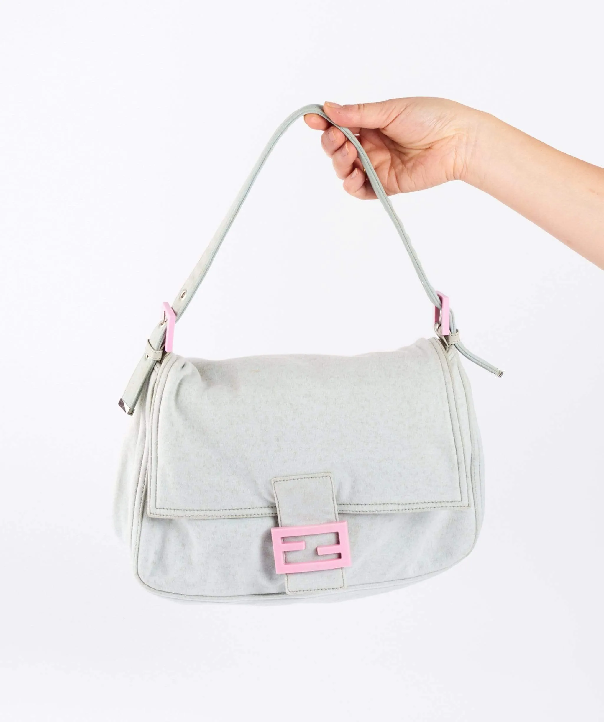 Fendi Mamma Baguette Jersey Bag