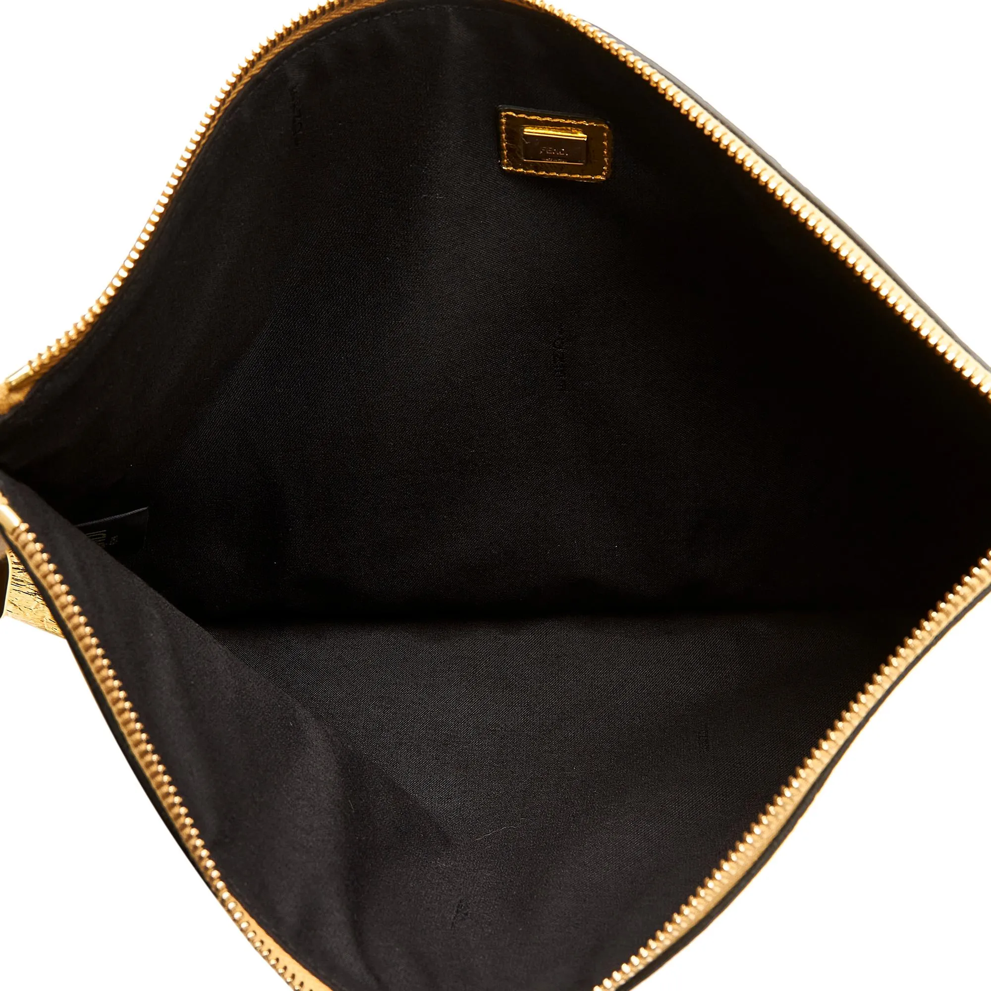 Fendi Metallic FF Tassel Clutch Bag (SHG-TuKBOV)
