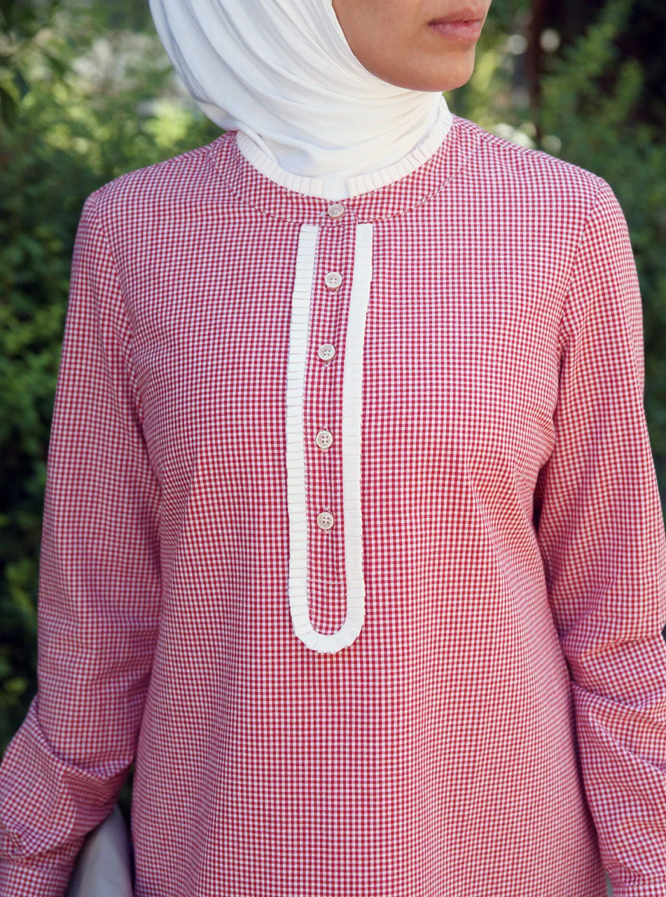 Fine Checkered Blouse