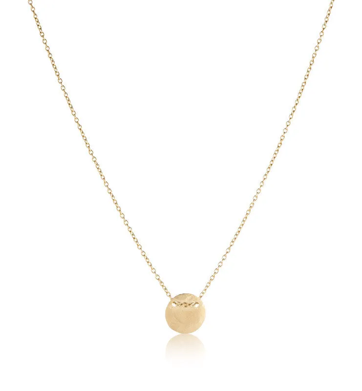 Fine Disc Necklace, 9kt Yellow Gold