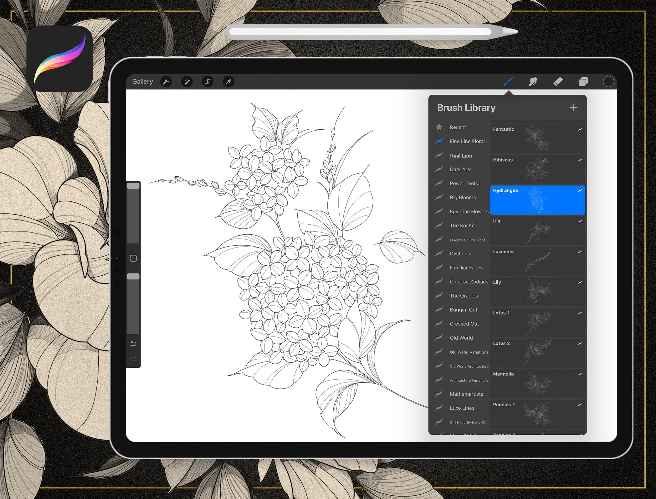Fine Line Floral