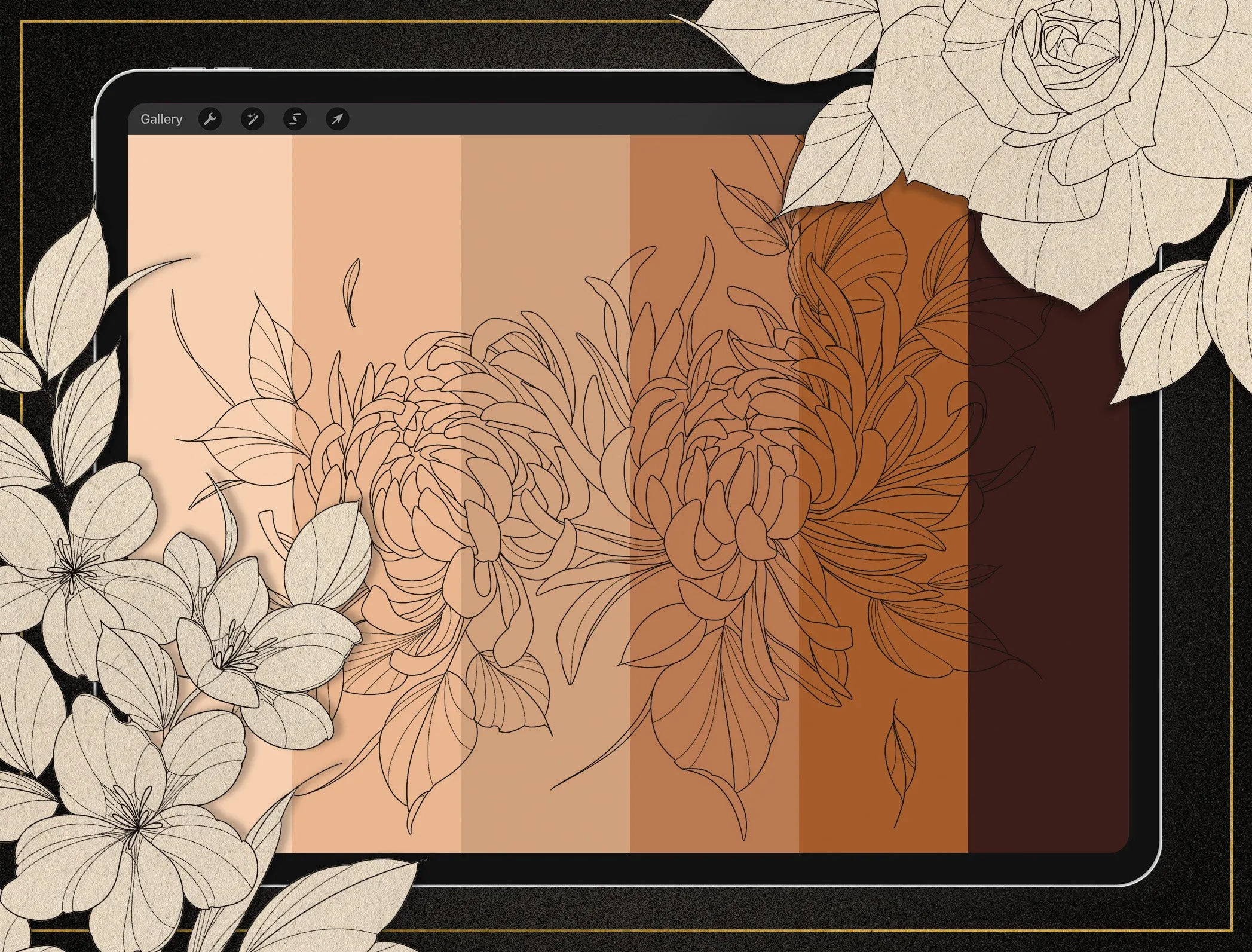 Fine Line Floral
