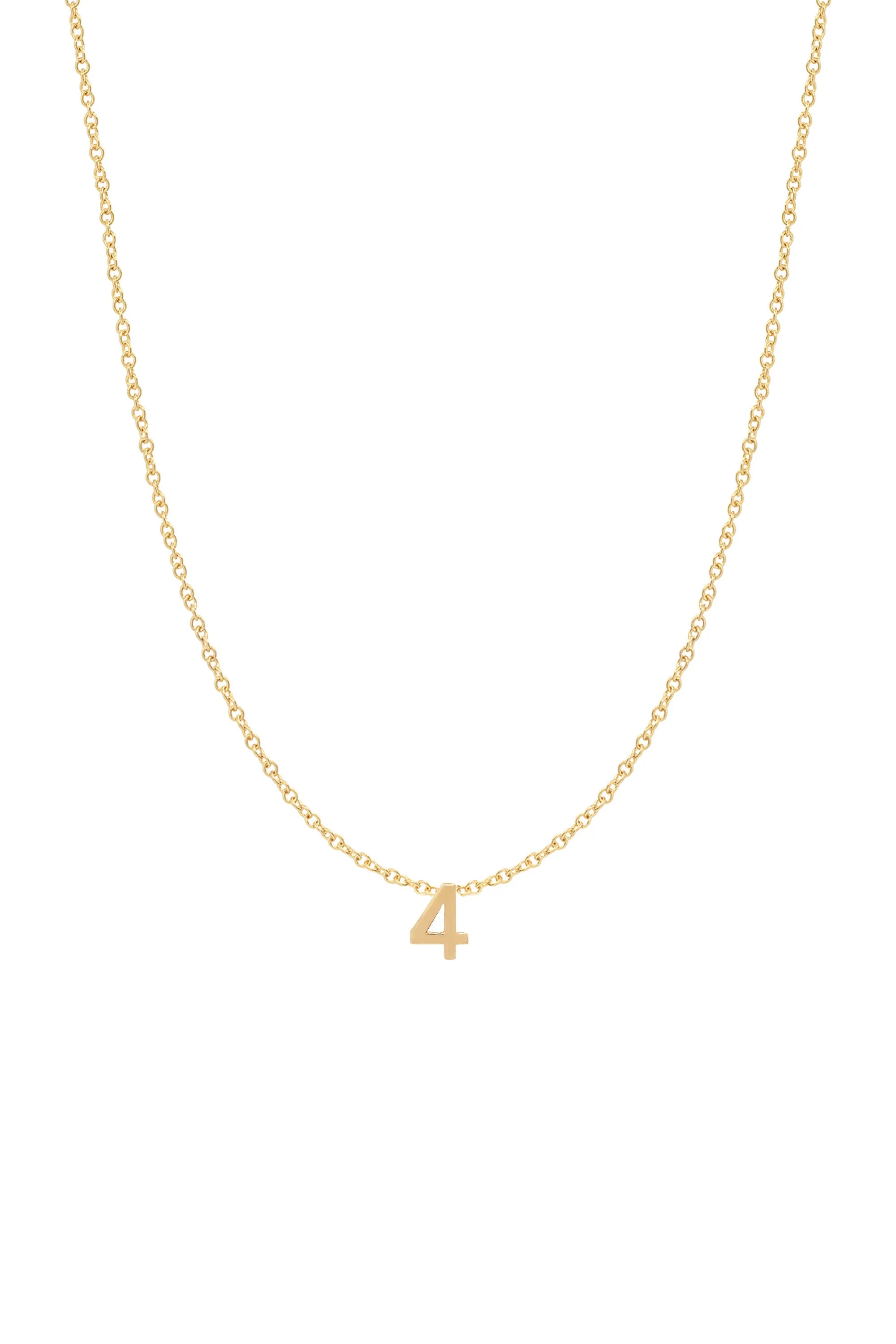 Fine Number Necklace