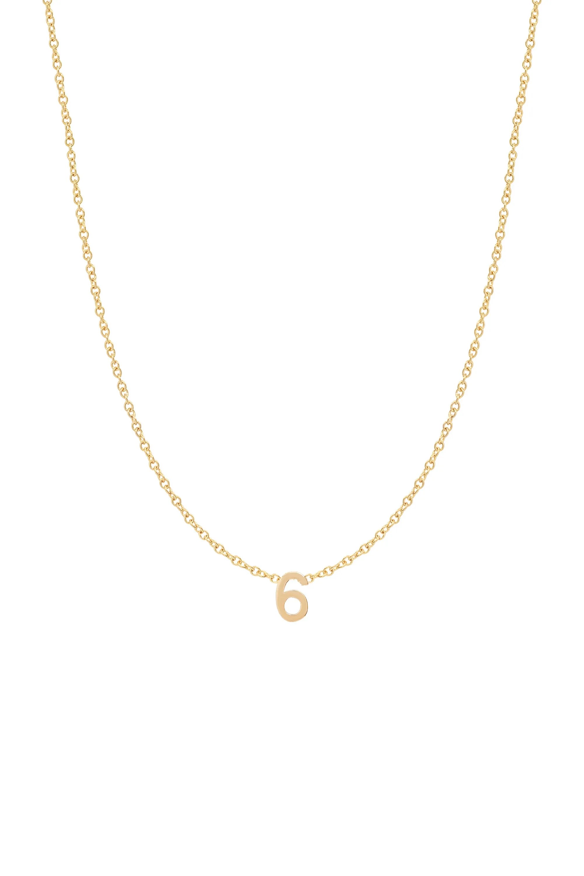 Fine Number Necklace