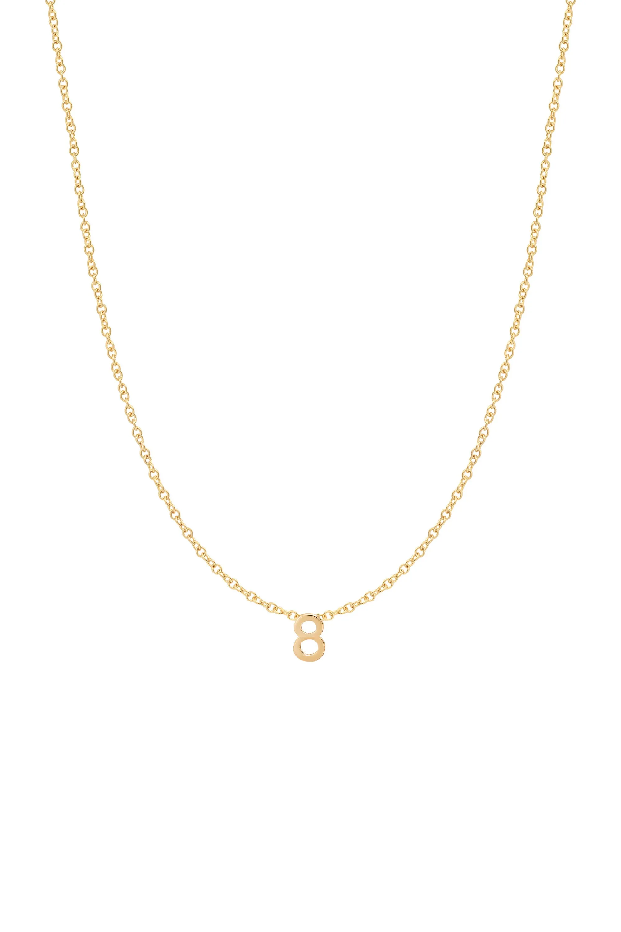 Fine Number Necklace