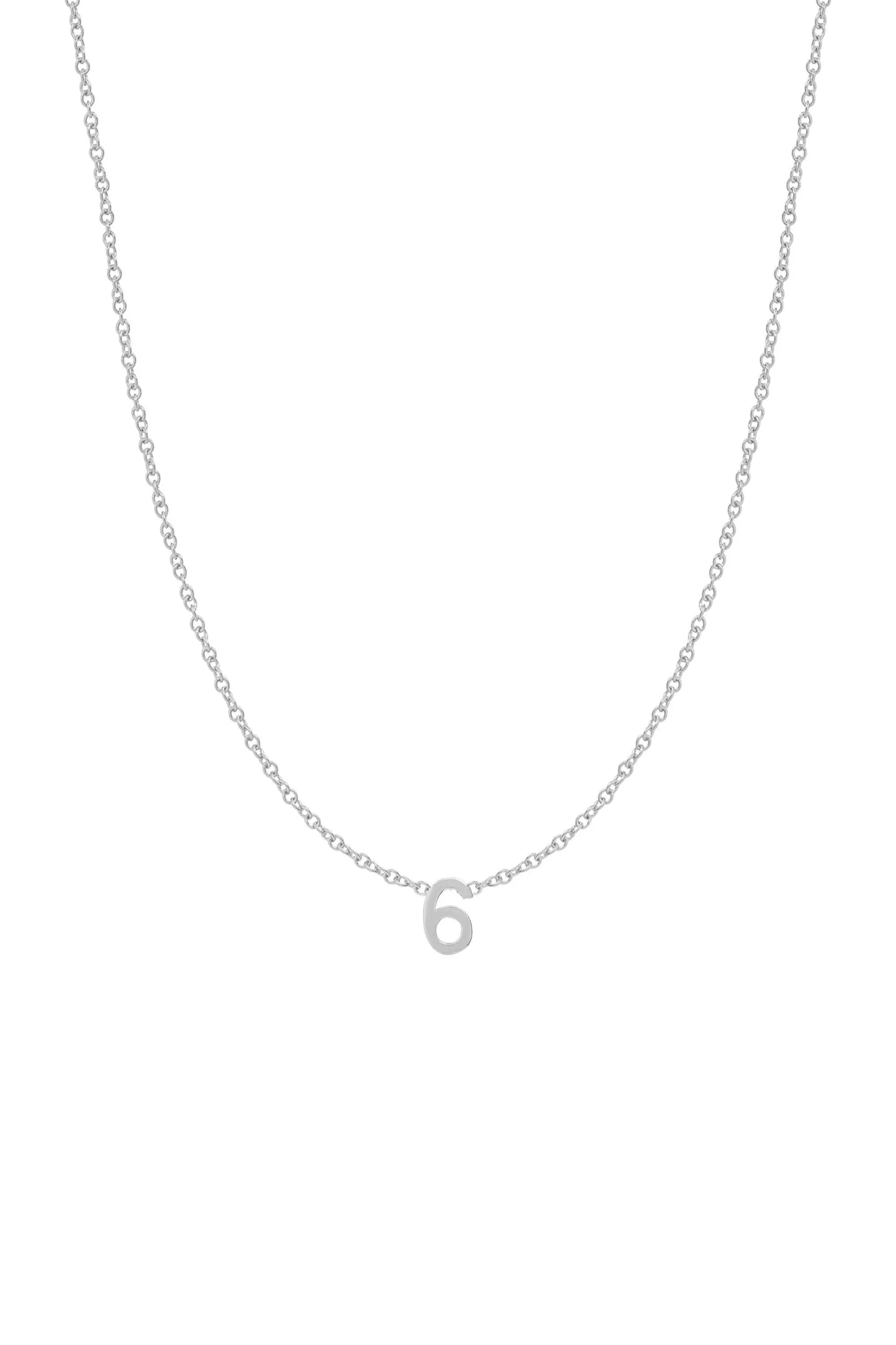 Fine Number Necklace