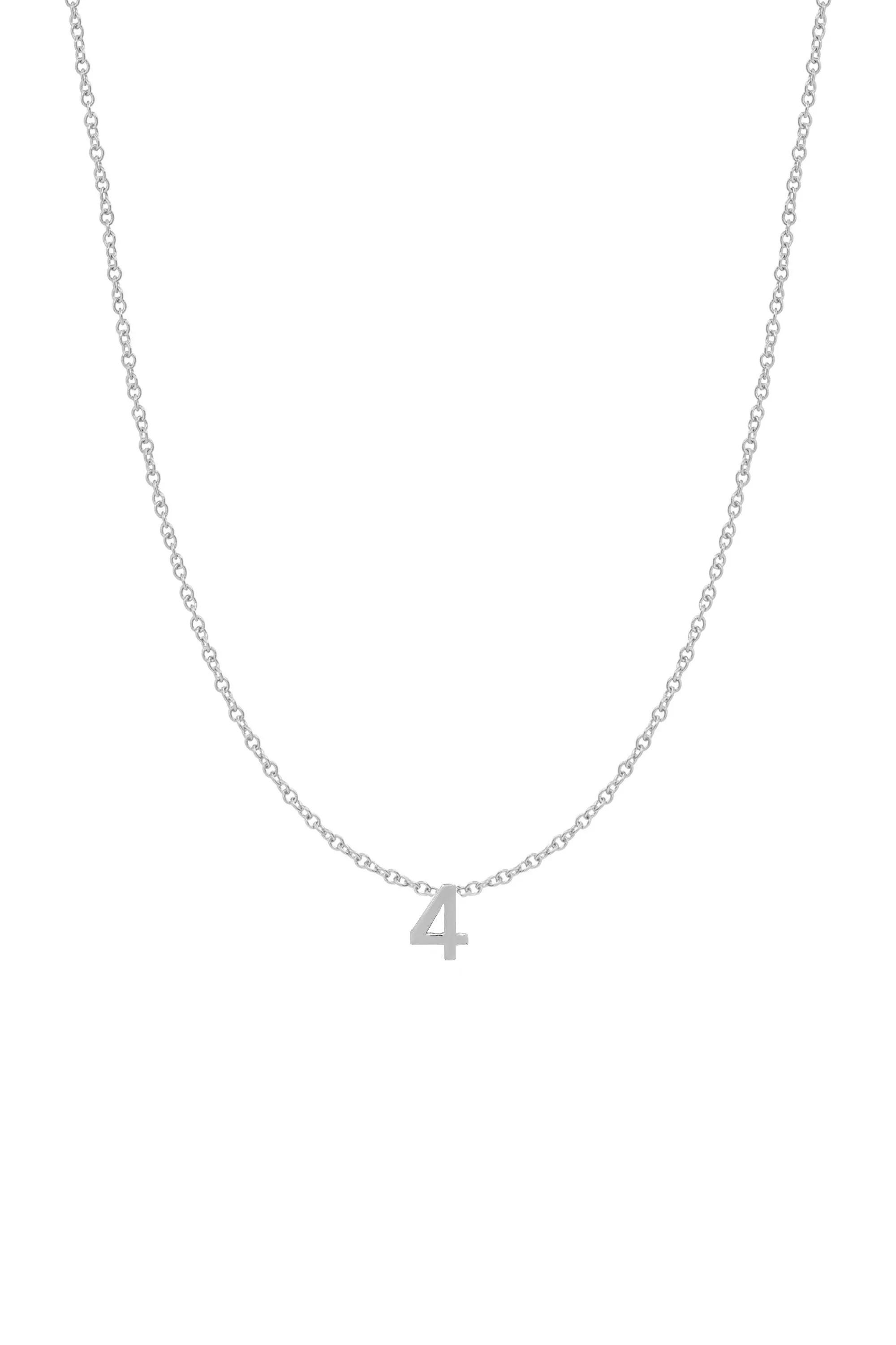 Fine Number Necklace