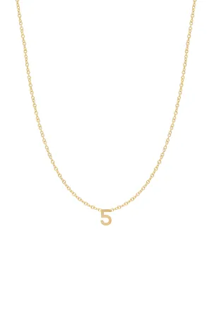 Fine Number Necklace