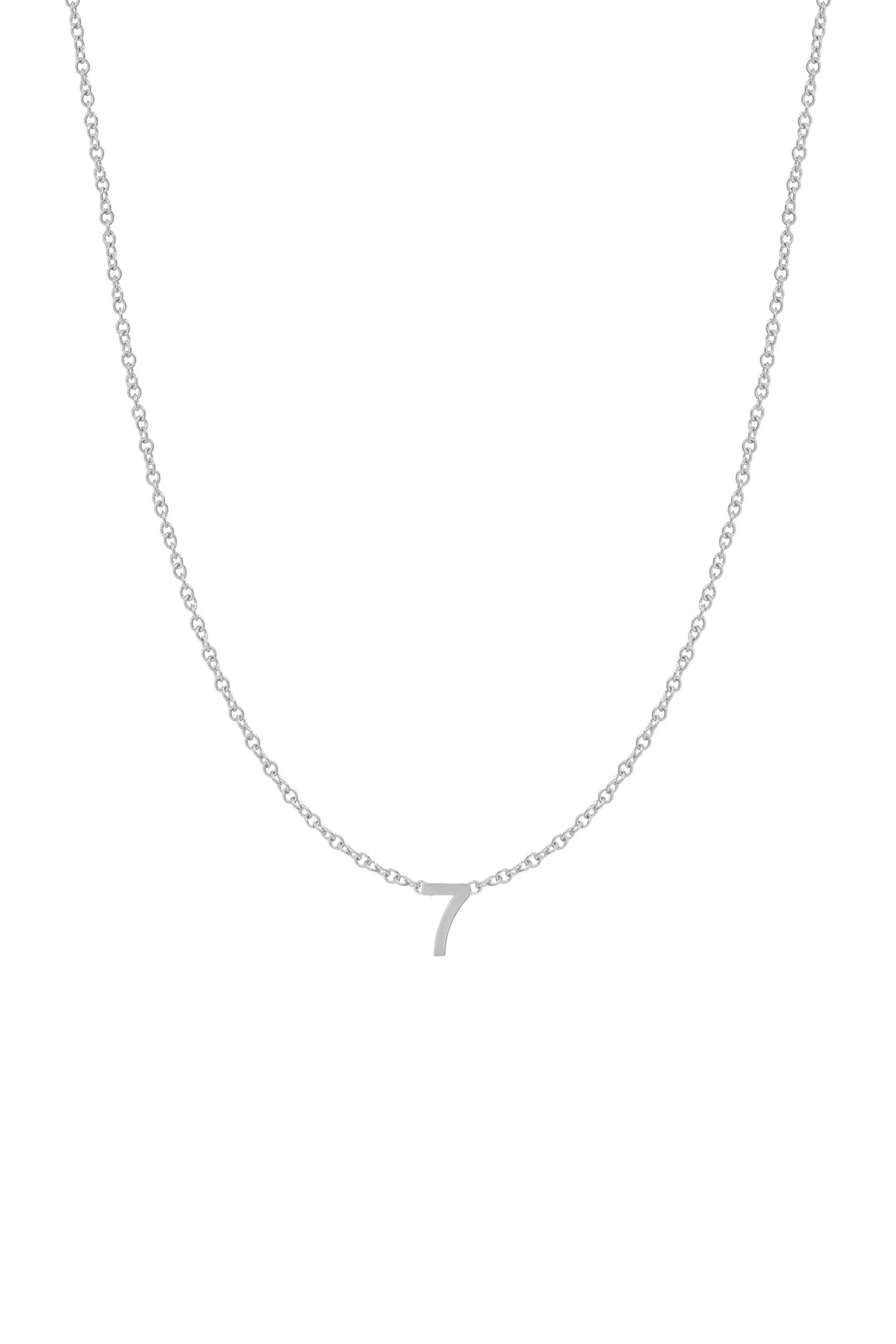 Fine Number Necklace