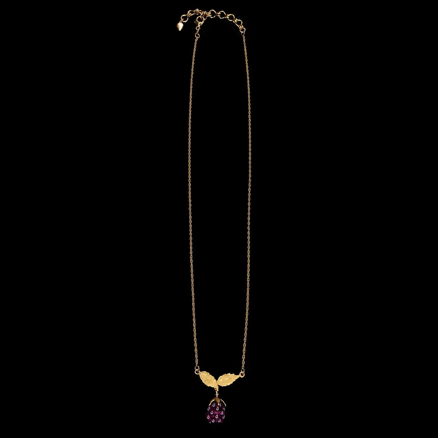 Fine Raspberry Pendant