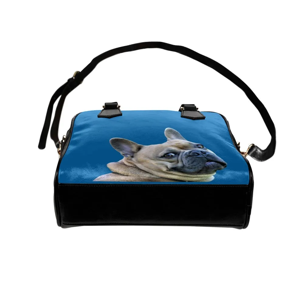 French Bulldog Shoulder Bag - Blue