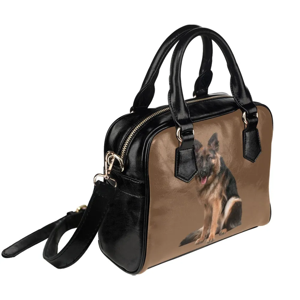 German Shepherd Shoulder Bag - Tan